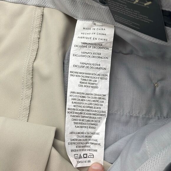 NWT CALLAWAY Shorts Men's Size 36 Beige High-Rise Golf Performance Classic Fit - Picture 5 of 12